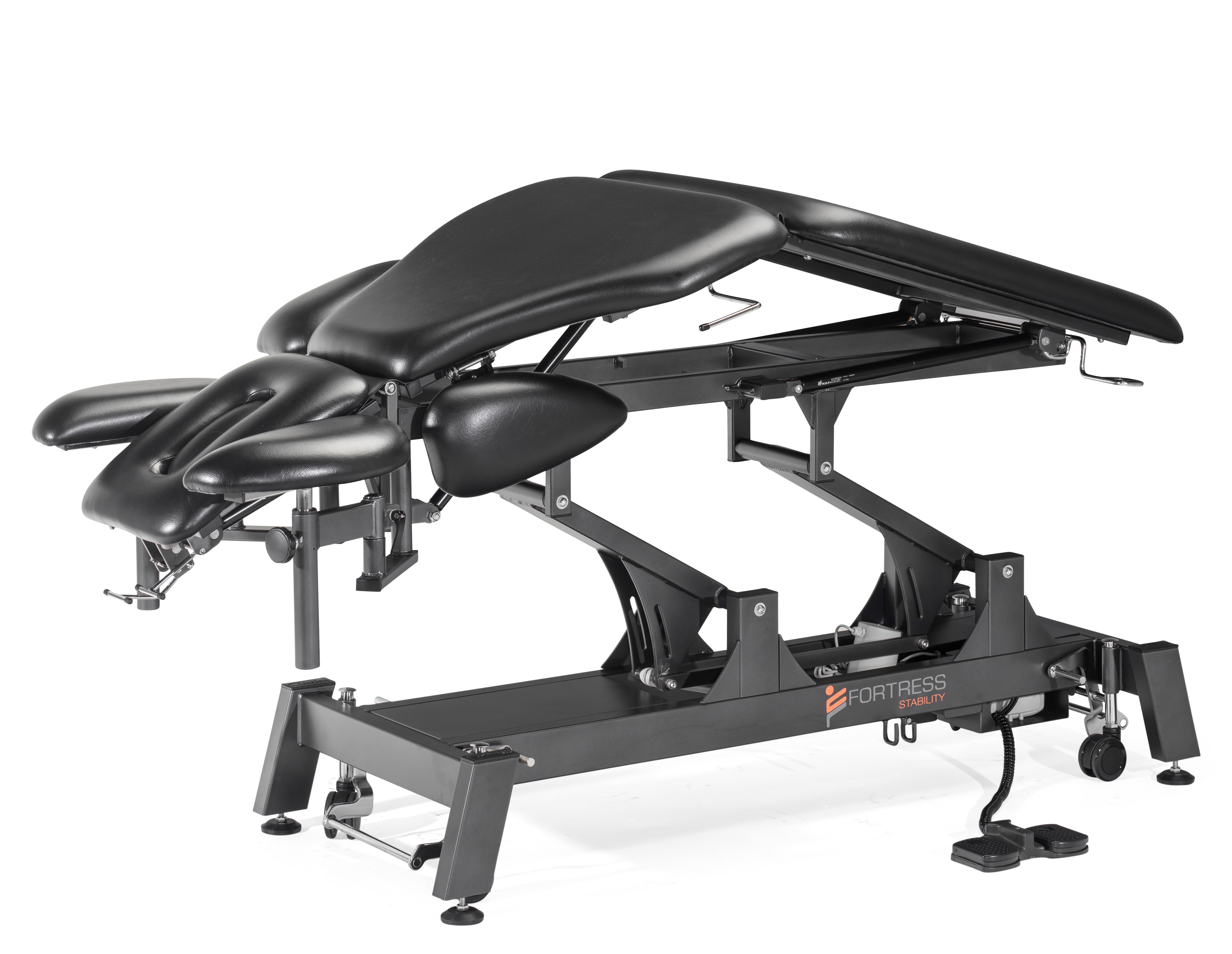 MODERN BLACK 7 SECTION TREATMENT / PHYSIO TABLE