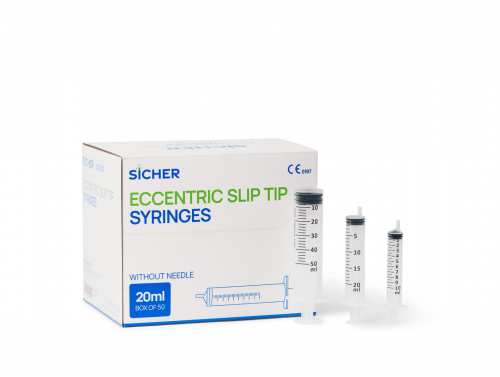 SICHER ECCENTRIC SLIP TIP SYRINGES