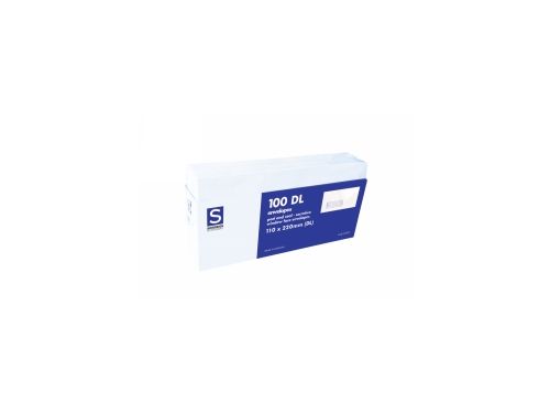 ENVELOPE DL SIZE / WITH WINDOW / PEEL/SEAL / PACK OF 100