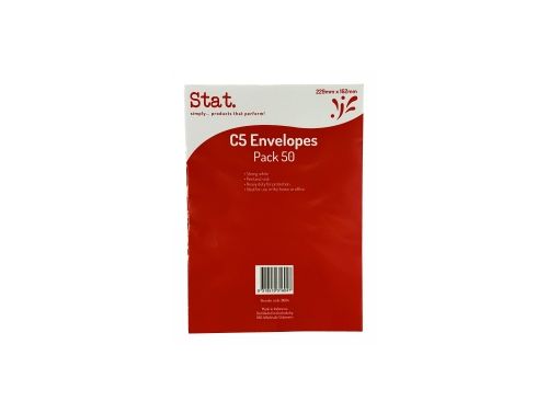 ENVELOPE C5 SIZE / WHITE / STRONG PEEL/SEAL / PACK OF 50