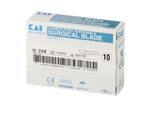 KAI STERILE SCALPEL BLADES SIZE 10 - BOX OF 100