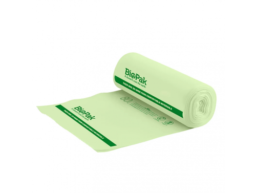 BIOPAK PLASTIC BAGS / 80L / BOX OF 240