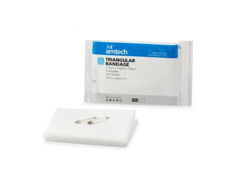 SLING WHITE /TRIANGULAR BANDAGE  / AMTECH /110 X 110 X 155CM / NON WOVEN / EACH