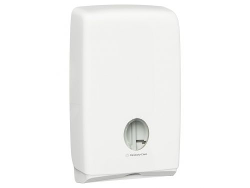 KIMBERLY-CLARK AQUARIUS COMPACT TOWEL DISPENSERS / WHITE / 38 H X 23.9 W X 8.1D CM