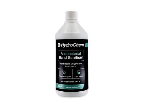 AUSTRALIAN MADE HAND SANITISER WASH / 75% ALCOHOL / 500ml WITH CAP