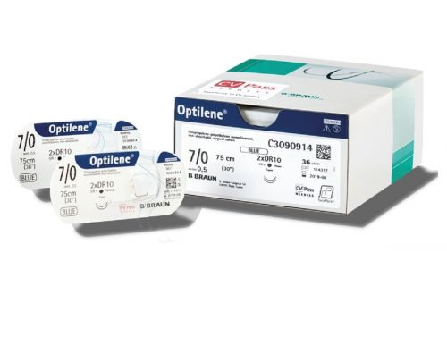 B BRAUN OPTILENE 3/8 CIRCLE REVERSE CUTTING NEEDLE 