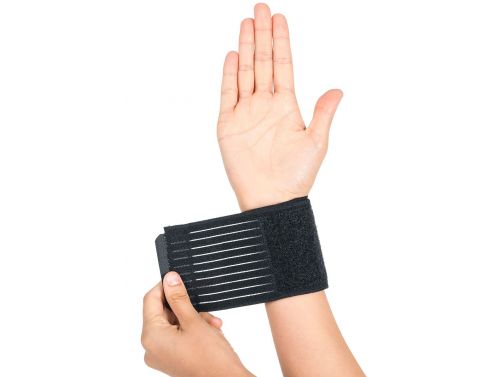 ORTHOLIFE ELASTIC WRIST WRAP / UNIVERSAL / BLACK  (D)