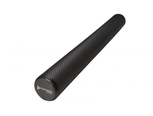 FORTRESS 10CM DIA LONG ROUND FOAM ROLLER / BLACK