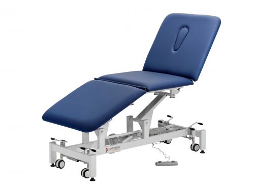 FORTRESS PARAMOUNT BARIATRIC 3-SECTION / NAVY UPHOLSTERY / WHITE FRAME / 75CM