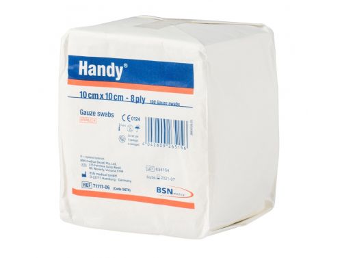 HANDY GAUZE SWABS / STERILE / 8 PLY