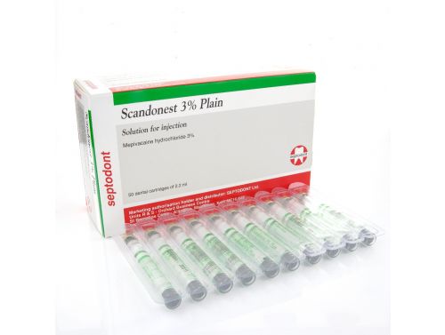 SCANDONEST PLAIN / 3% X 2.2ML / BOX OF 50