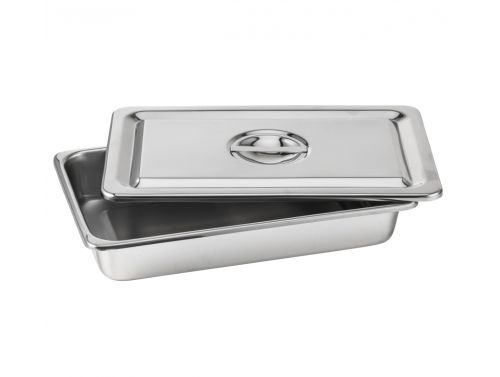 INSTRUMENT TRAY WITH LID / 200mm x 130mm x 50mm