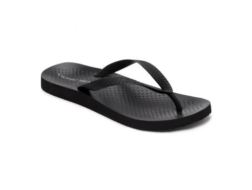 VIONIC MANLY TOE POST SANDAL - BLACK