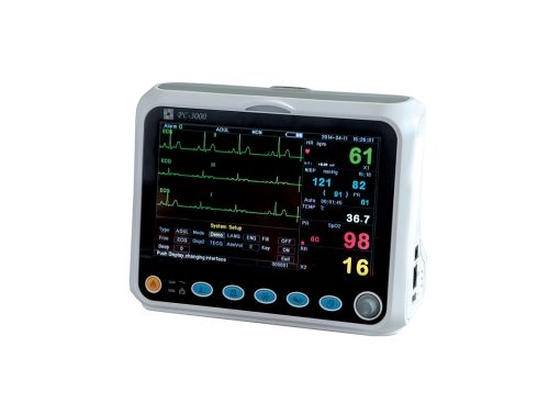 VITAL SIGNS PC-3000 MULTI PARAMETER PATIENT MONITOR / ECG, RESP, SPO2, NIBP & PULSE RATE