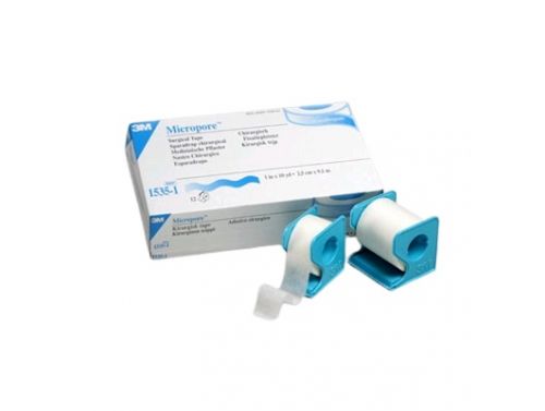 MICROPORE SURGICAL TAPE WITH DISPENSER / 2.5CM X 9.1M / EACH
