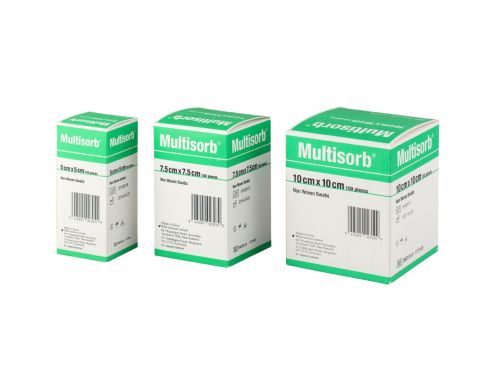 MULTISORB GAUZE SWABS / NON-WOVEN / NON-STERILE / 8 PLY / PKT 100