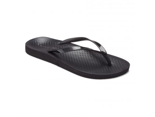 VIONIC WOMENS NOOSA SOLID TOE POST SANDAL - BLACK BLACK
