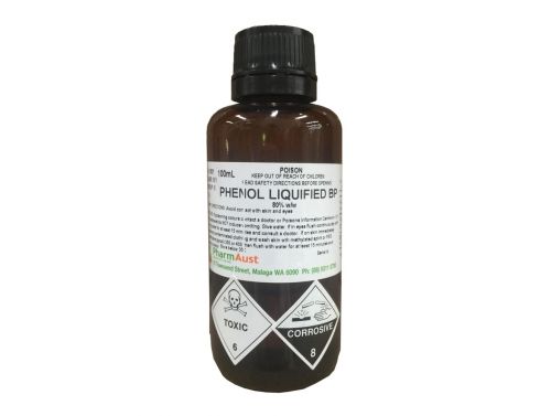 PHENOL LIQUIFIED BP SOLUTION / 80% / 100ML