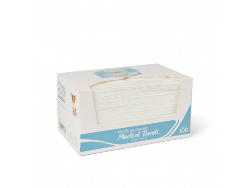 PLUSH MULTI-PURPOSE MEDICAL TOWEL / 35CM X 60CM / BOX OF 100