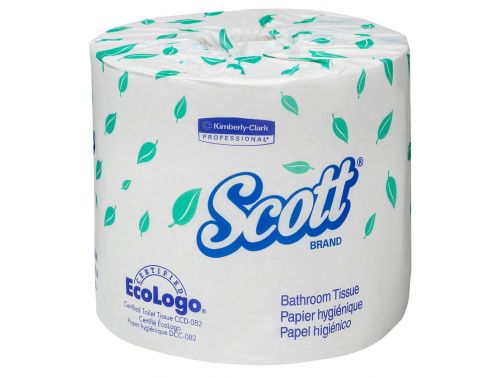 SCOTT TOILET TISSUES / CARTON OF 40 / 2-PLY / WHITE / 550 SHEETS/ROLL