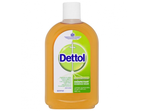 DETTOL ANTISEPTIC ANTIBACTERIAL DISINFECTANT LIQUID / 500ML / EACH