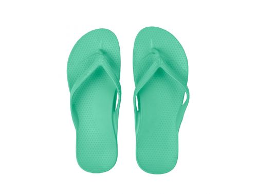 SOLIES ORIGINAL ARCH SUPPORT THONGS / COOL MINT / SIZE US MENS 5 / WOMENS 6