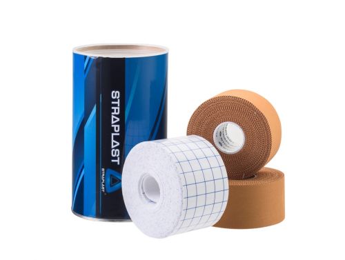 STRAPLAST PATIENT PACK / (2x 38mm RIGID TAPE ROLLS + 1x 5cm FIXATION TAPE ROLL)