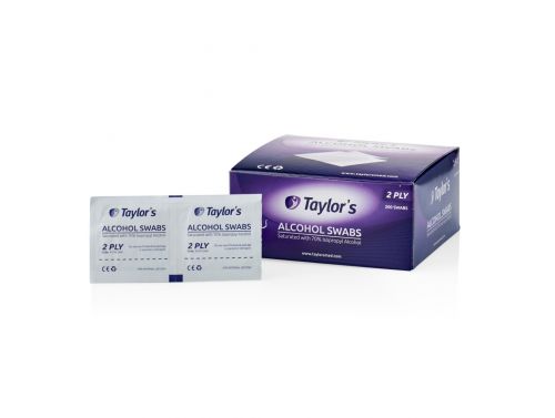 TAYLOR'S SKIN CLEANSING ALCOHOL SWABS / BOX OF 200   