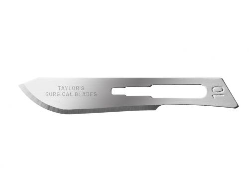 TAYLOR'S PREMIUM SCALPEL BLADE / SIZE 10 / BOX OF 100