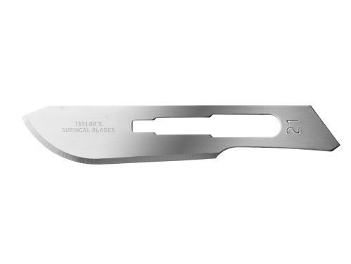 TAYLOR'S PREMIUM SCALPEL BLADE / SIZE 21 / BOX OF 100