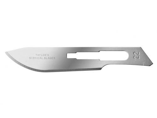 TAYLOR'S PREMIUM SCALPEL BLADE / SIZE 22 / BOX OF 100