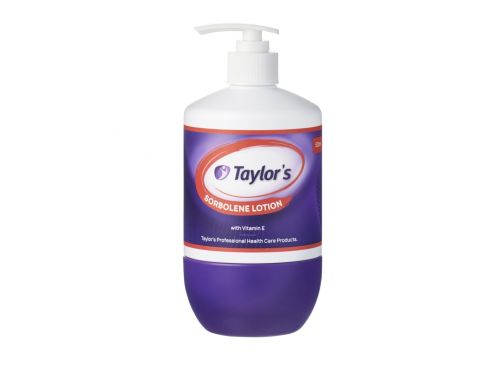 TAYLOR'S SORBOLENE LOTION WITH VITAMIN E / 500ML PUMP BOTTLE / EACH