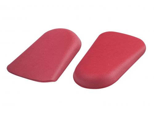 TREKKER PREMIUM - 3D HEEL RAISERS - SELF ADHESIVE - RED - 3 PAIRS P/PKT