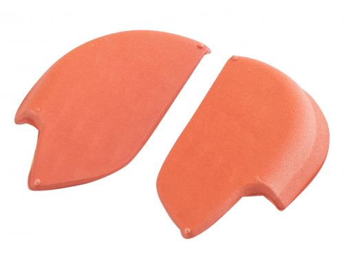 TREKKER PREMIUM - 3D REARFOOT WEDGE - SELF ADHESIVE - ORANGE - 3 PAIRS P/PKT