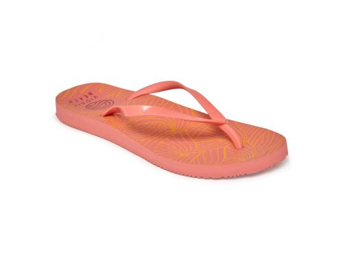 VIONIC WOMENS NOOSA PRINT TOE POST SANDAL - WAVE PINK