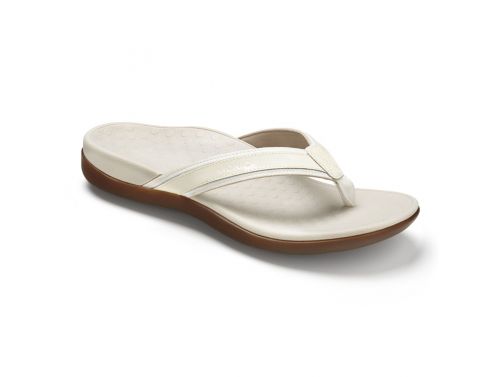 VIONIC WOMENS ISLANDER TOE POST SANDAL - WHITE