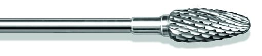 BUSCH CARBIDE MILLS MEDIUM X-TOOTHING / 6.0MM / FLAME SHAPE photo