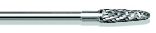 BUSCH CARBIDE MILLS FINE X-TOOTHING / 4.0MM / TAPER-RADIUS END photo