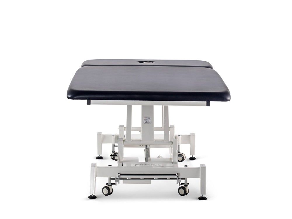 FORTRESS STABILITY BOBATH NEUROLOGICAL 2-SECTION TREATMENT TABLE 1.2M / WHITE FRAME / NAVY UPHOLSTERY photo