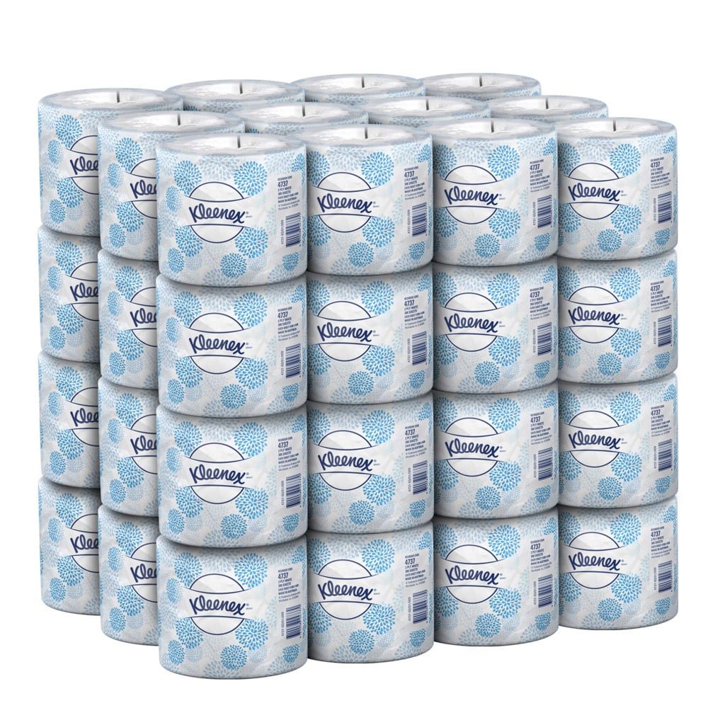 KLEENEX EXECUTIVE TOILET TISSUES / 2-PLY / BLUE WRAPPER / CARTON OF 48 / 300 SHEETS/ROLL photo