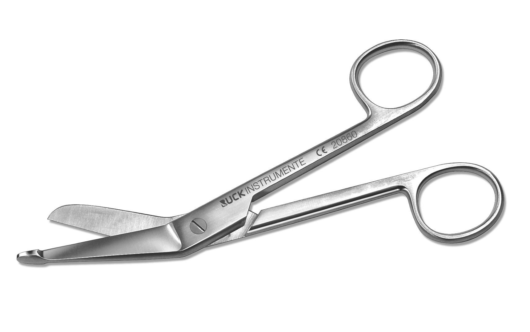 RUCK INSTRUMENTS BANDAGE SCISSORS WITH LOWE TIP PROTECTION, STAINLESS STEEL photo