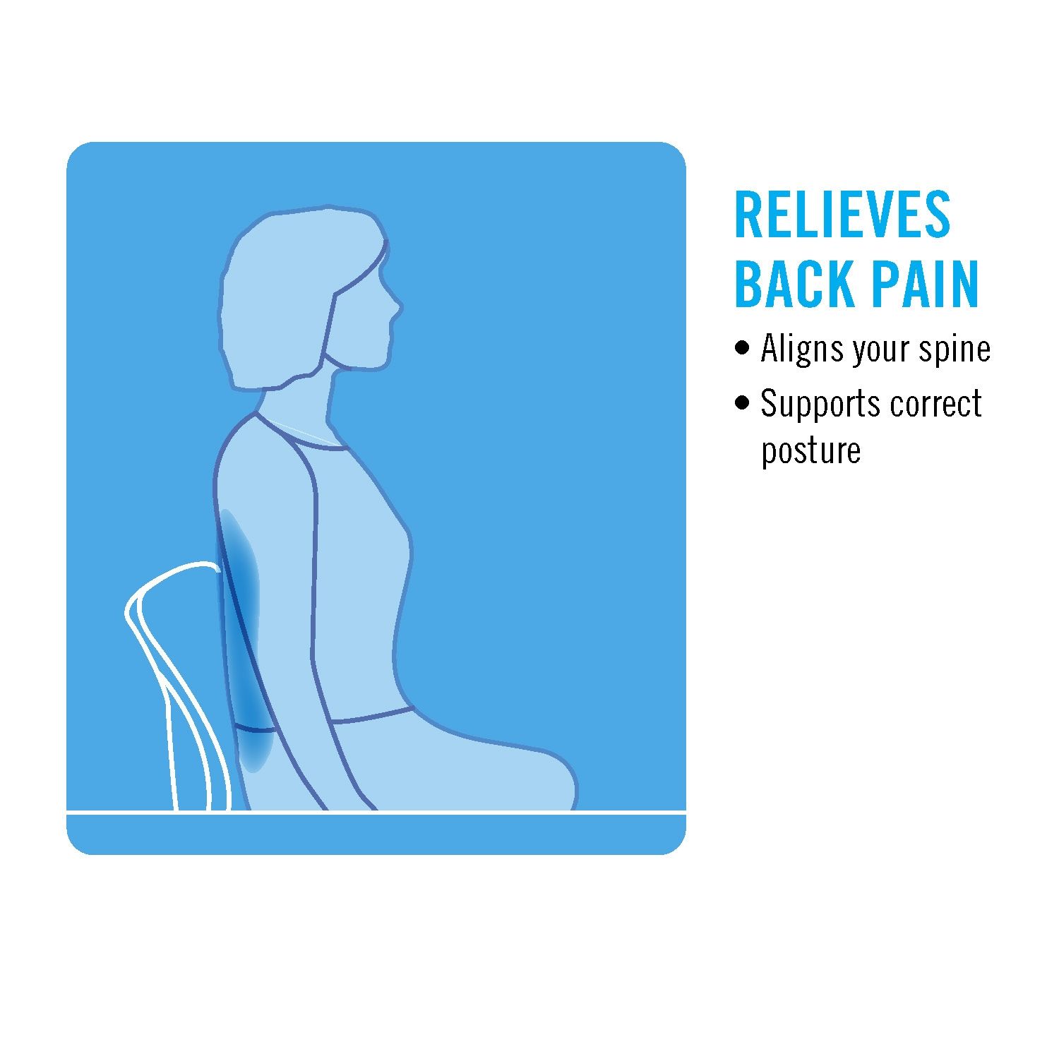 OBUSFORME WIDE BACK SUPPORT CUSHION photo