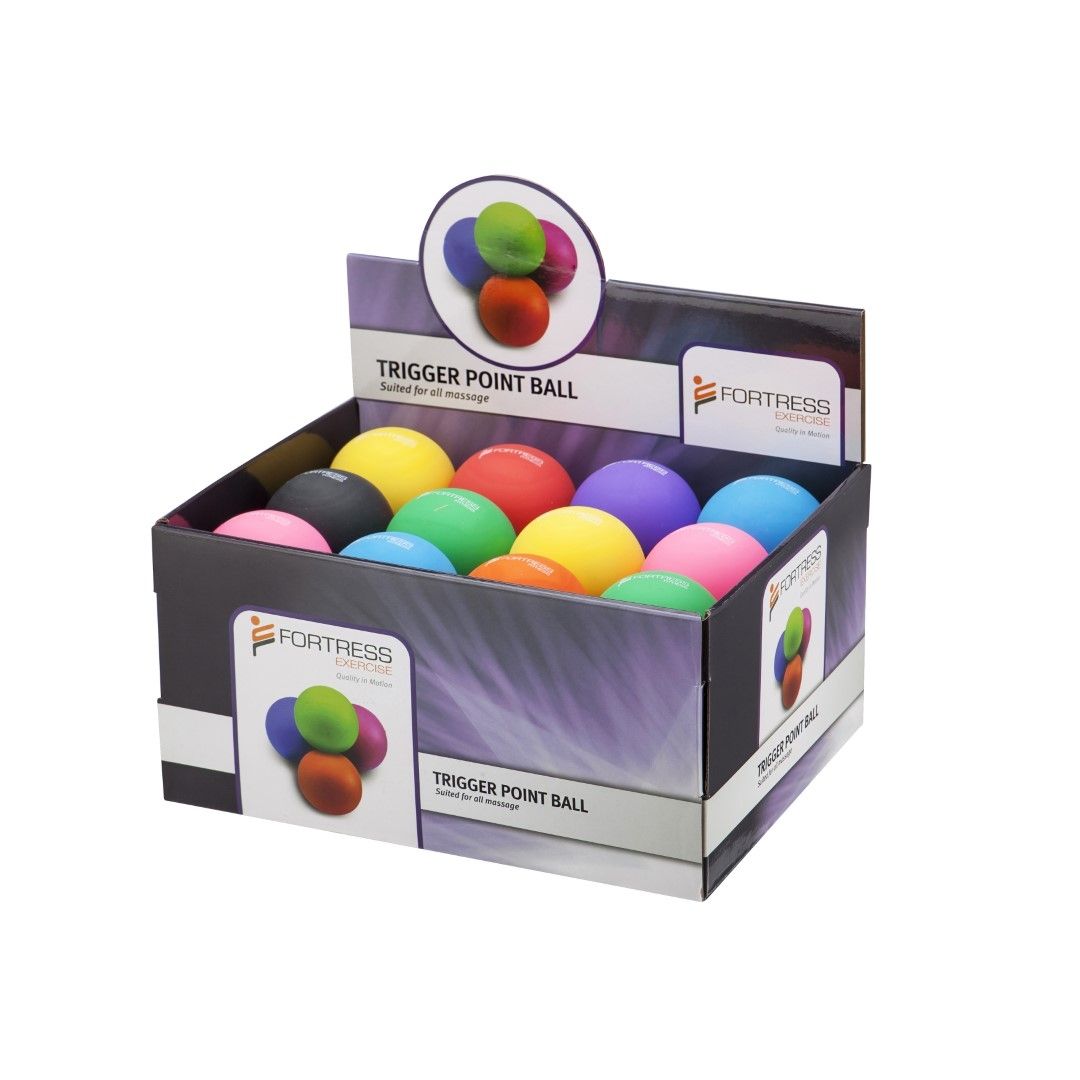 FORTRESS RUBBER TRIGGER POINT BALL RETAIL SET / BOX OF 24 photo