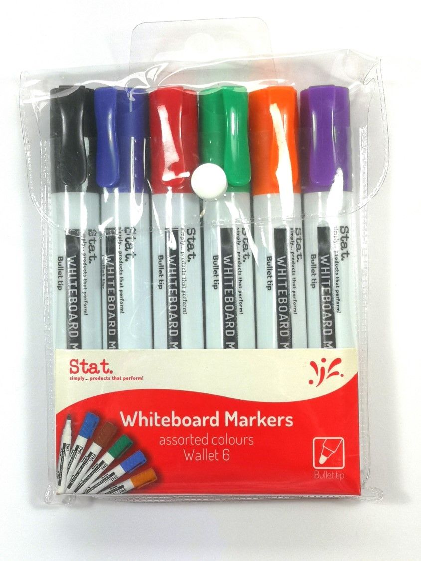 WHITEBOARD MARKER / 2.0MM BULLET NIB / ASSORTED COLOURS photo