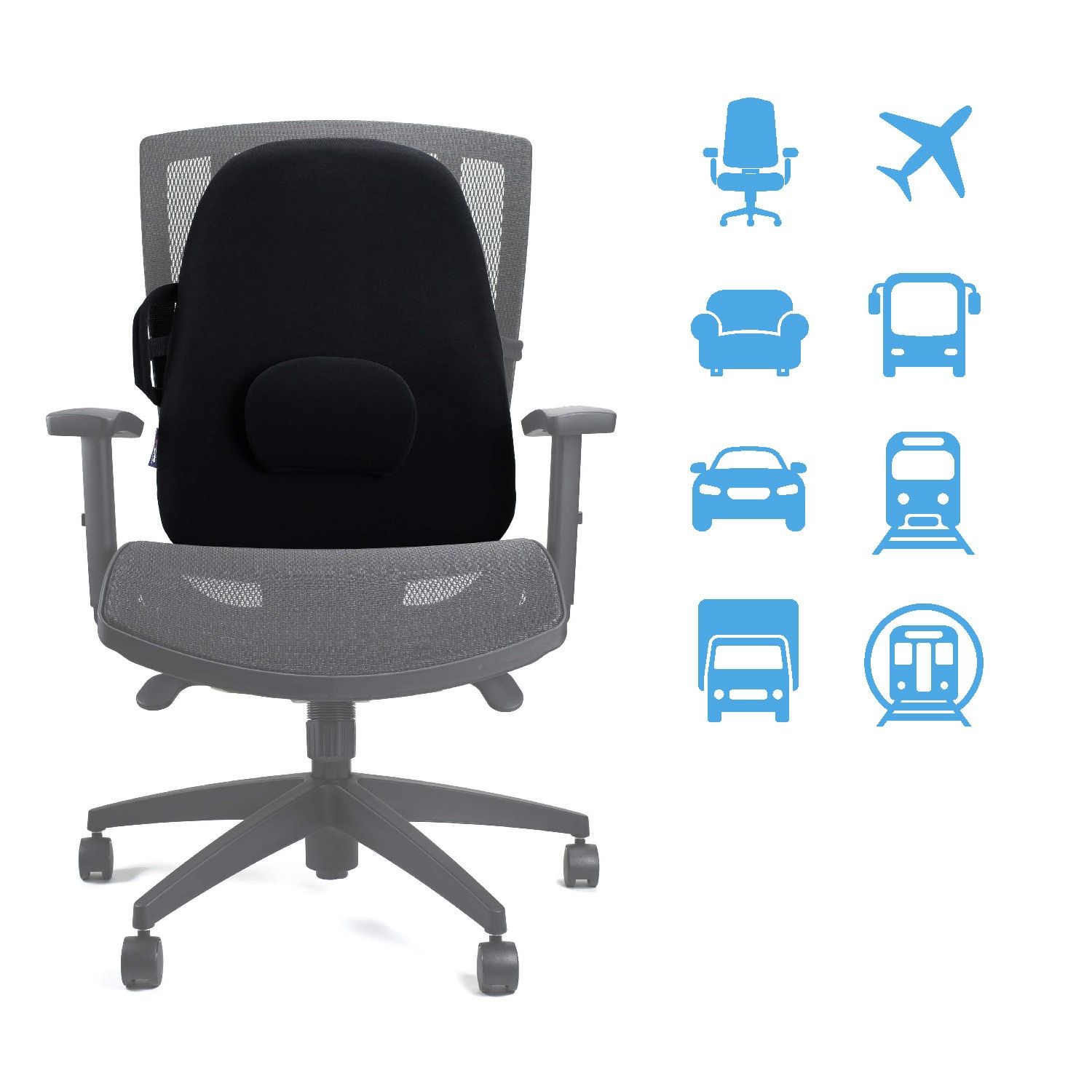 OBUSFORME WIDE BACK SUPPORT CUSHION photo