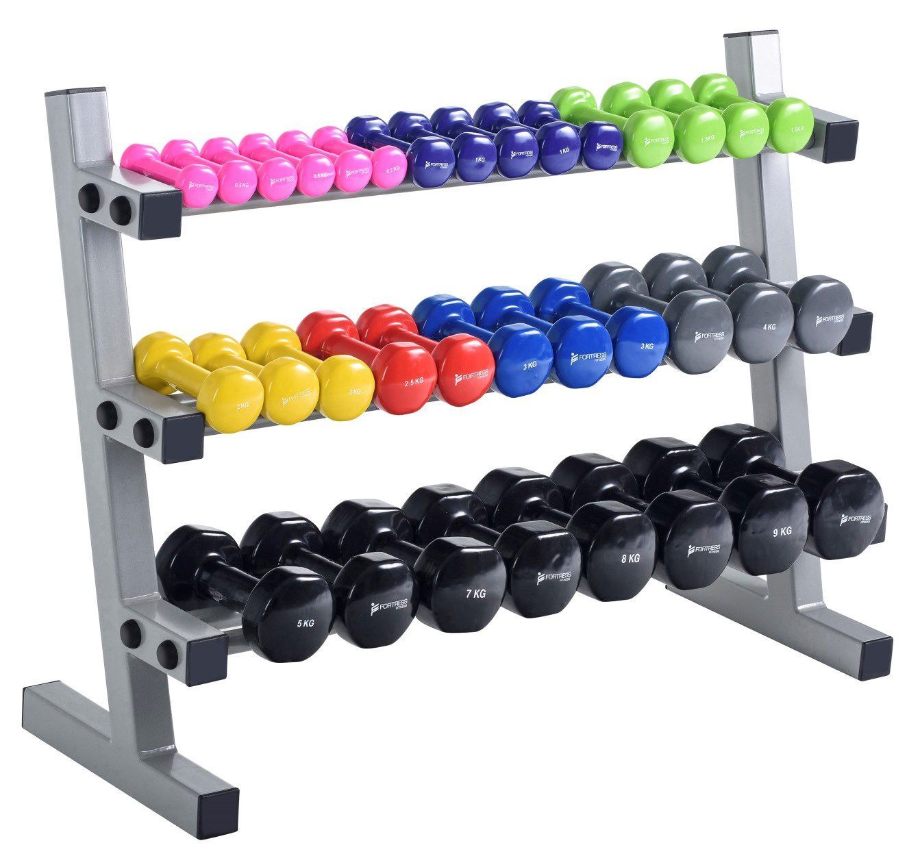 FORTRESS DUMBBELL 3 TIER SUPPORT RACK photo