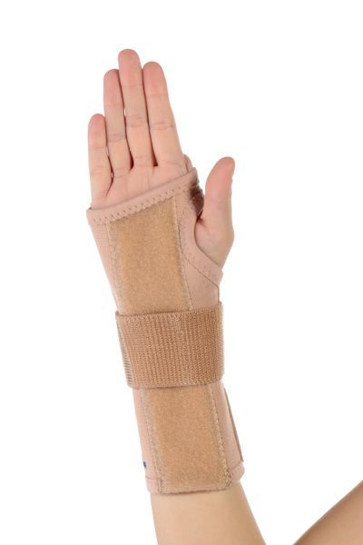 ORTHOLIFE UNIVERSAL LONG WRIST SPLINT WITH ELASTIC STRAP photo