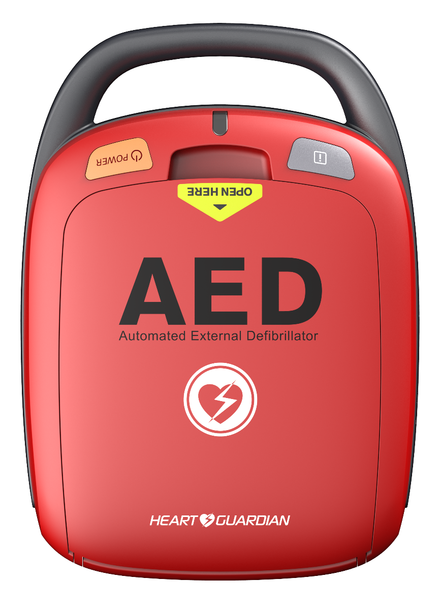 HEART GUARDIAN DEFIBRILLATOR HR-501 AED / COMPLETE KIT INCLUDING PADS & BATTERY photo