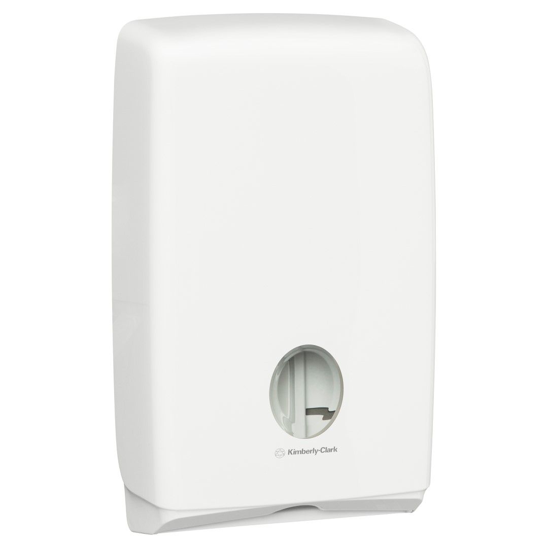 KIMBERLY-CLARK AQUARIUS COMPACT TOWEL DISPENSERS / WHITE / 38 H X 23.9 W X 8.1D CM photo