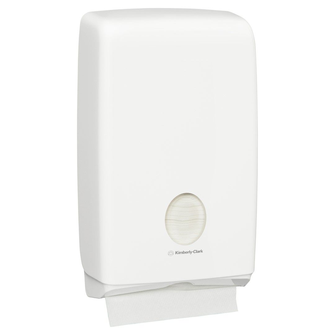 KIMBERLY-CLARK AQUARIUS COMPACT TOWEL DISPENSERS / WHITE / 38 H X 23.9 W X 8.1D CM photo
